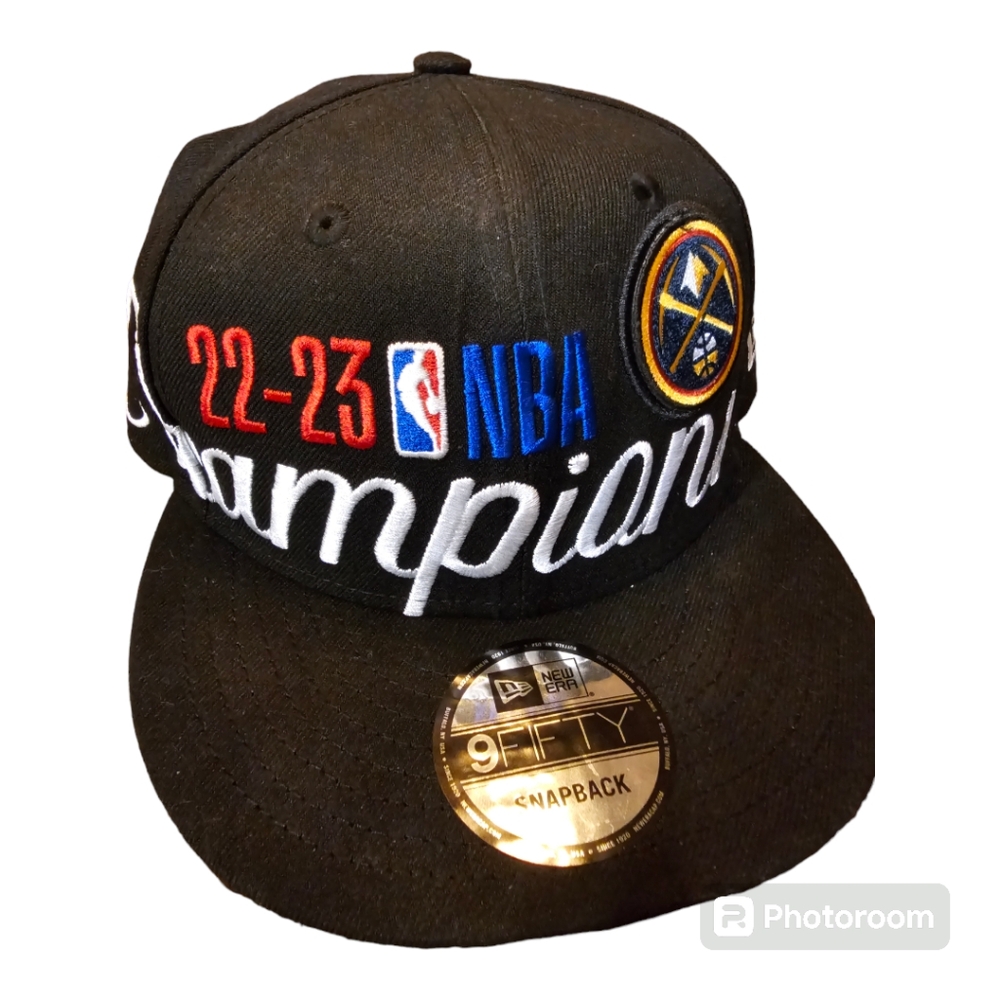 Nuggets 22-23 nba champions new era hat